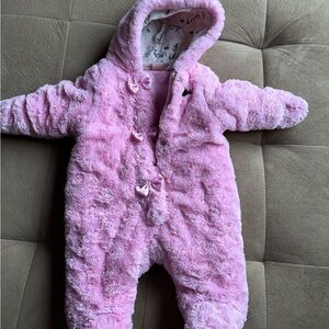 Juicy Couture Pink Plush Footies One Piece